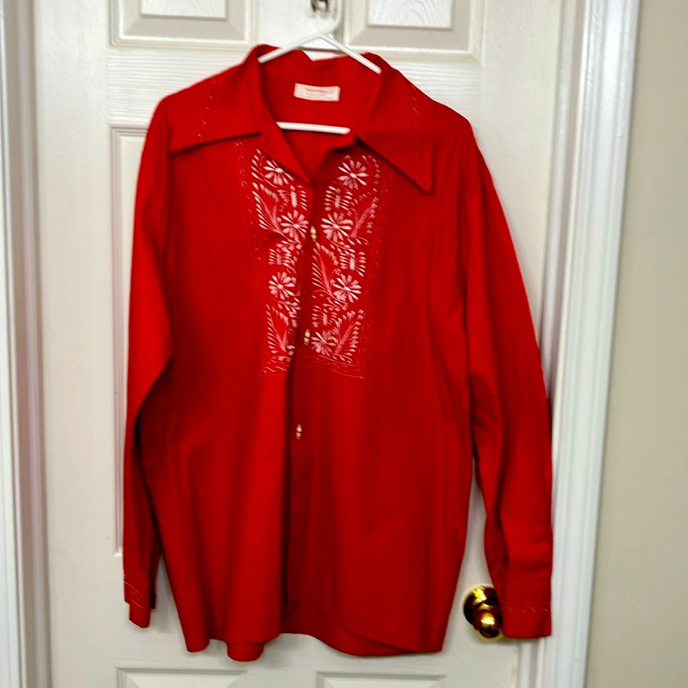 Vintage Mexican Made Long Sleeve Shirt Large